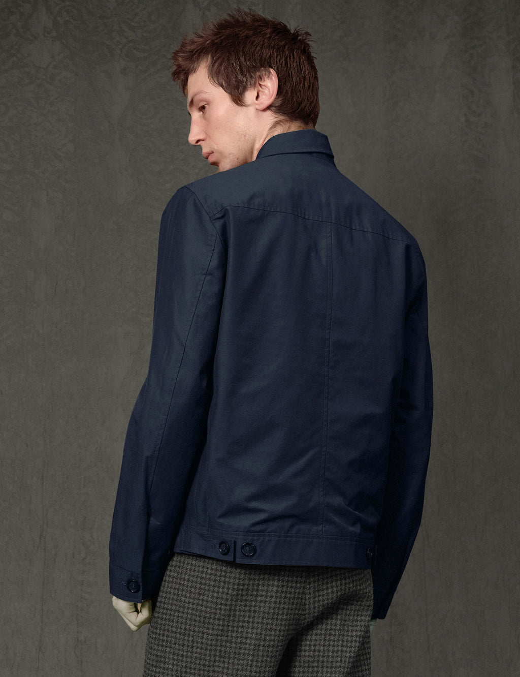 Zipped Jacket in Navy