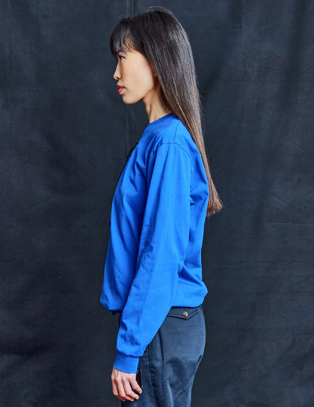 Aladdin Sane Blue Long Sleeve Tee