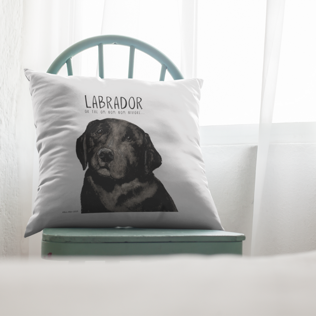 Labrador Om Nom Nomnivore Cushion Cover