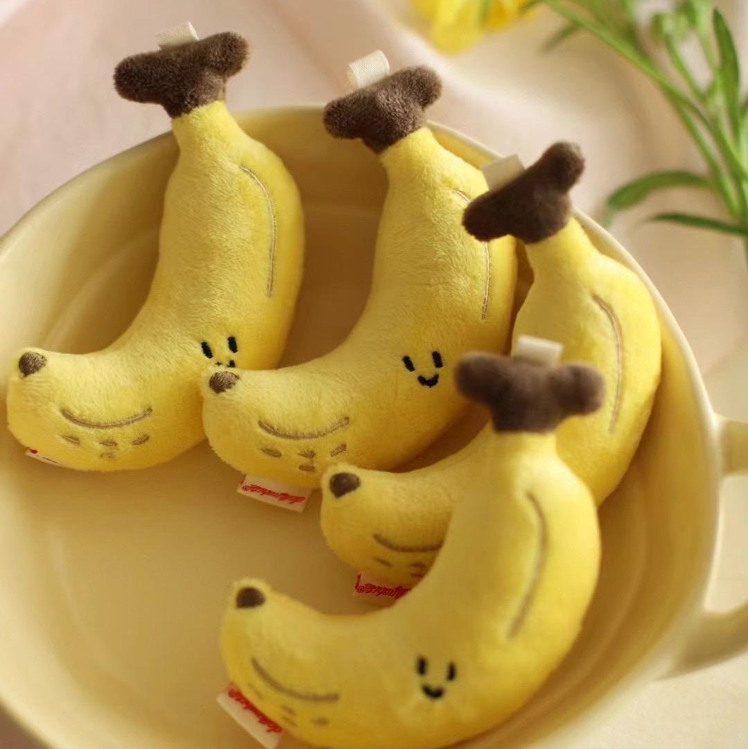 Banana Bag Charm in Yellow