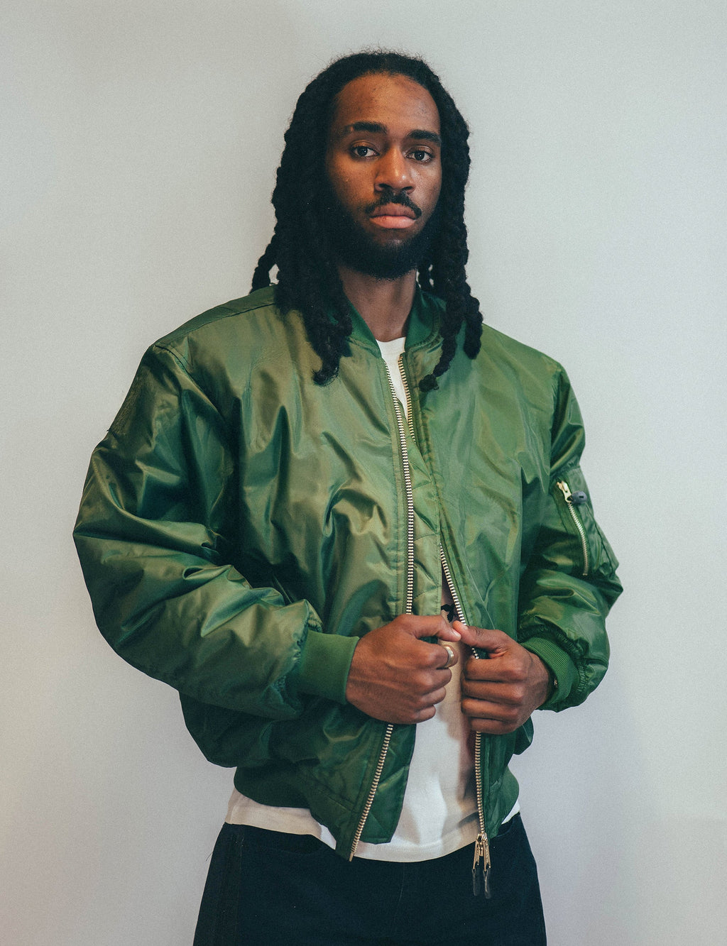Vintage Green MA-1 Bomber Jacket