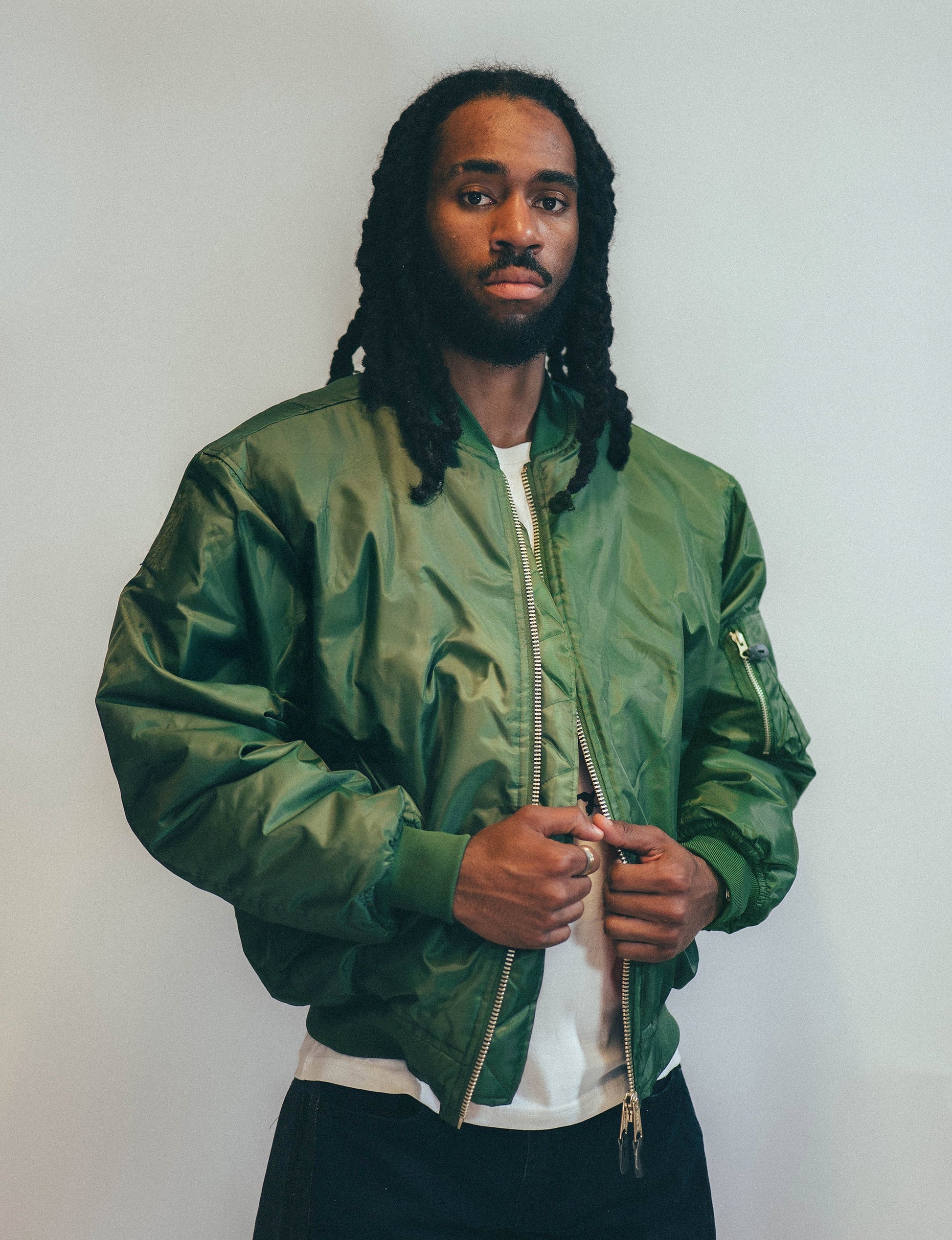 Vintage Green MA-1 Bomber Jacket