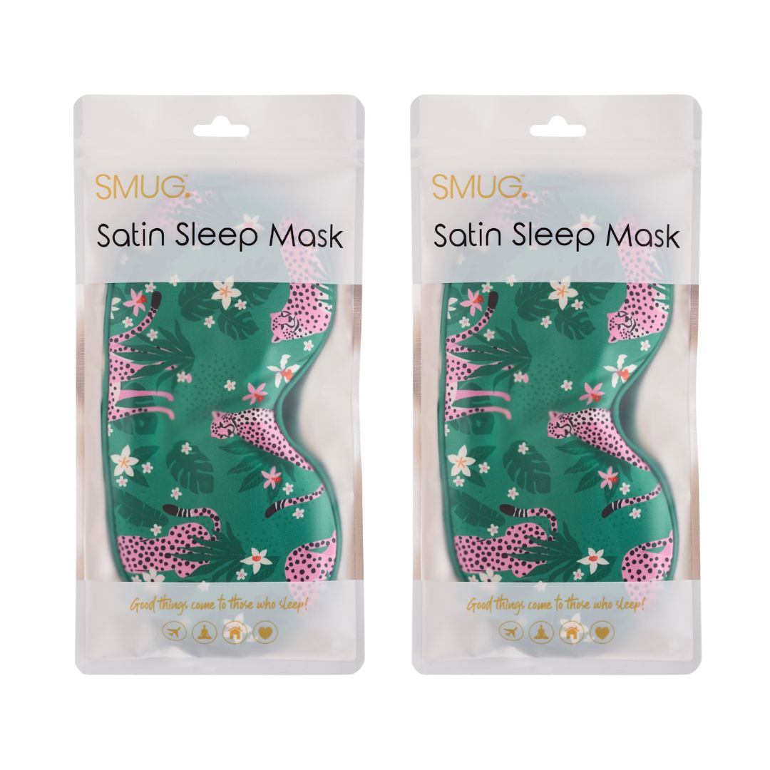 Satin Sleep Mask Twin Pack Sets in Various Designs
