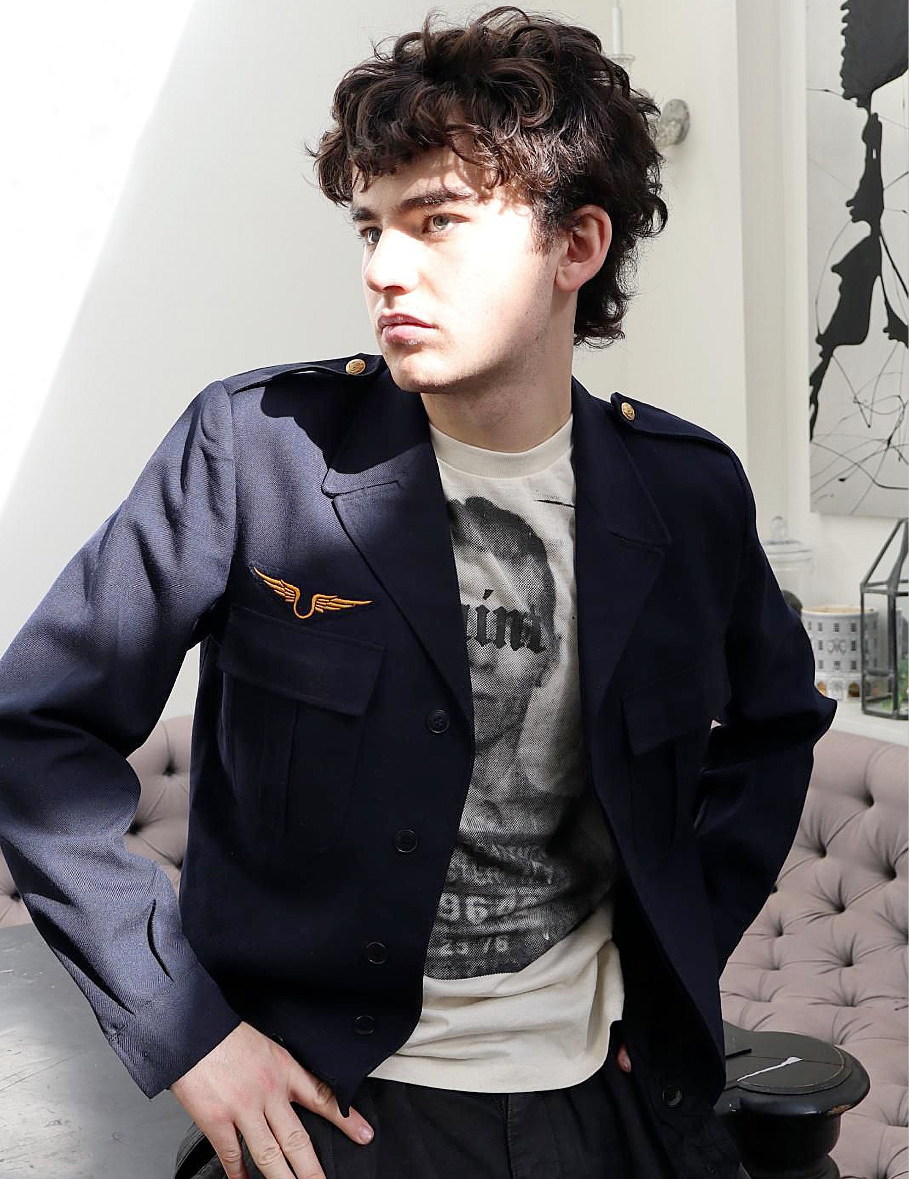 French Air Force Ike Jacket Vintage 1950s