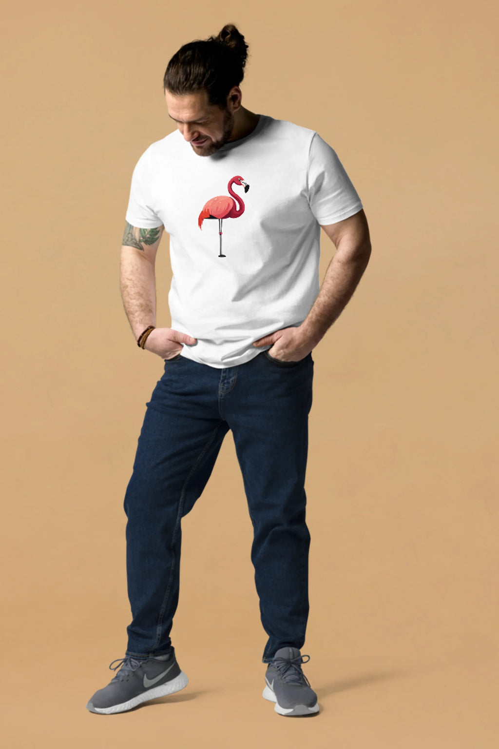 Flamingo T-Shirt in White