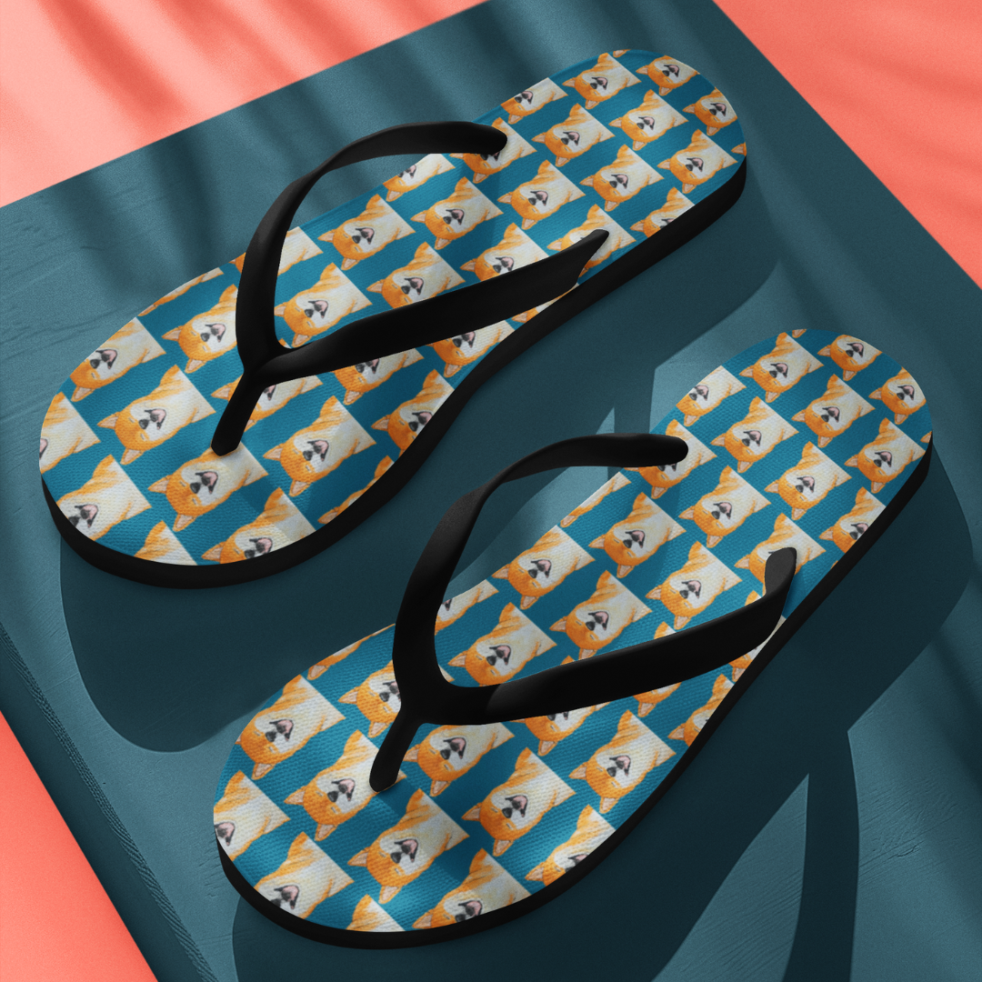 Shiba Inu Flip Flops in Style