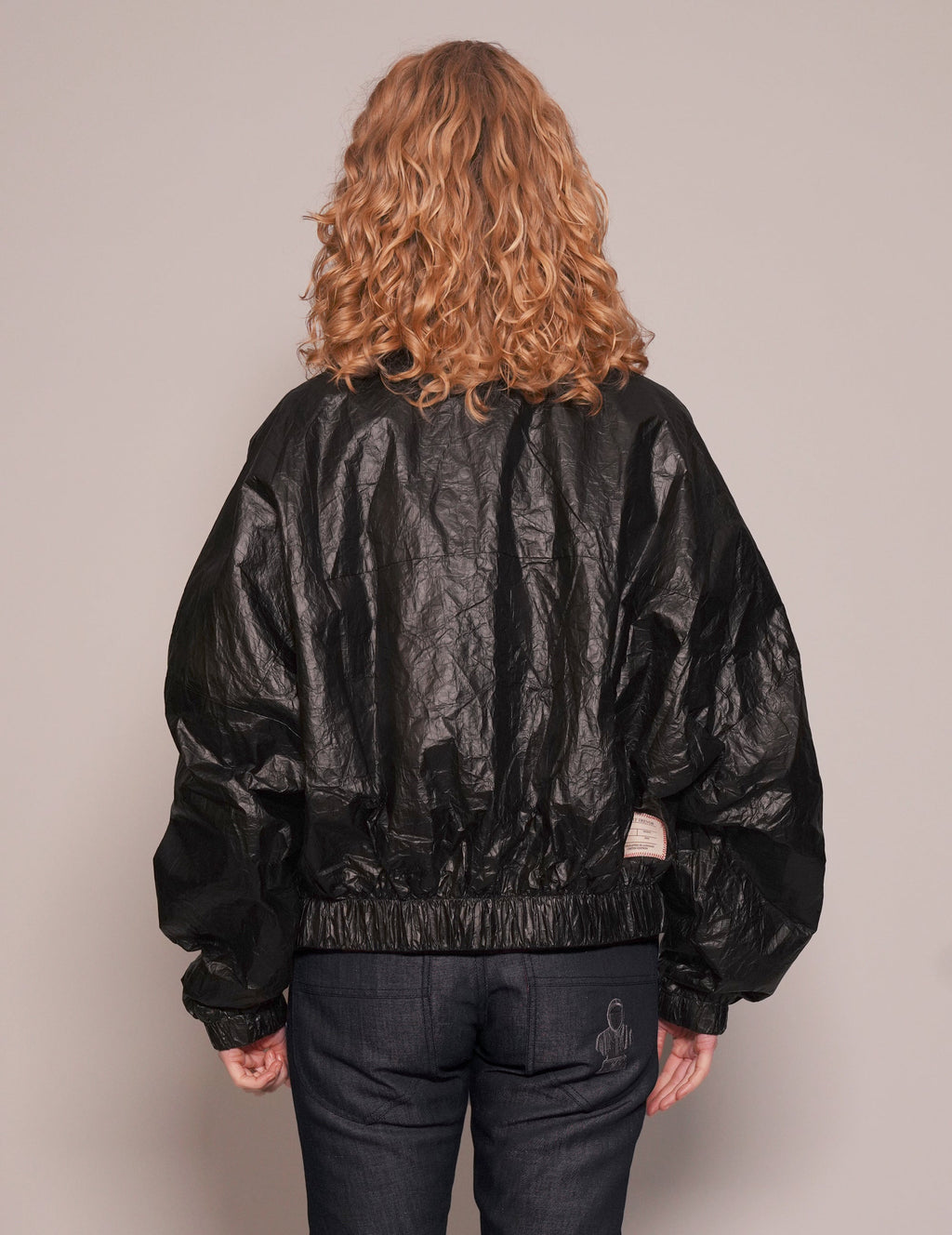 Black Tyvek Bomber Jacket