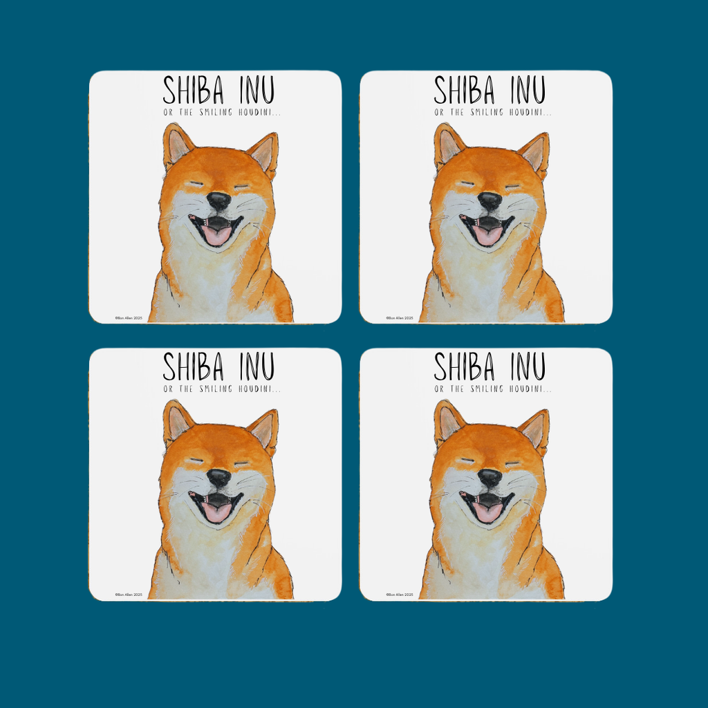 Shiba Inu Coasters Set of 4