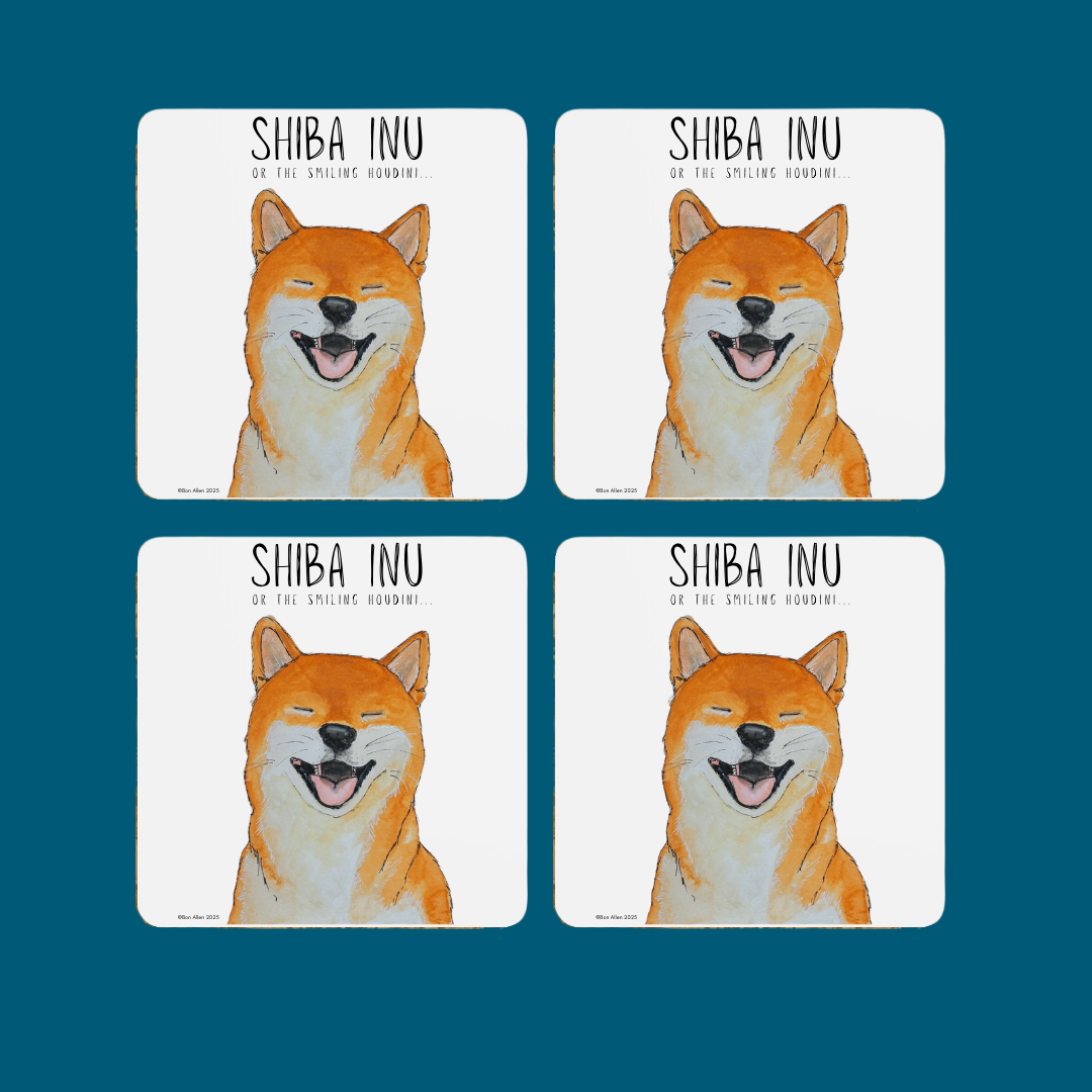 Shiba Inu Coasters Set of 4