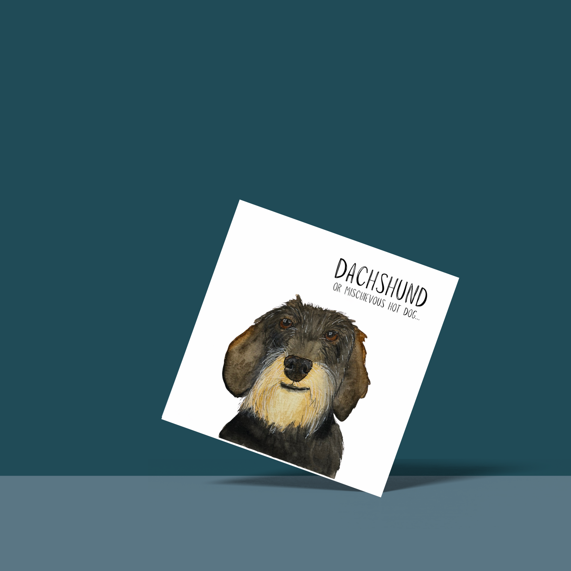 Mischievous Sausage Greeting Card