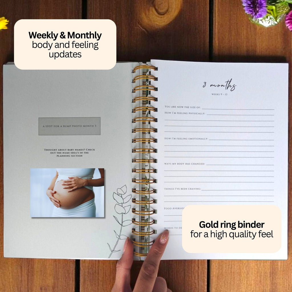 Pregnancy Memory Book and Journal for First Time Moms