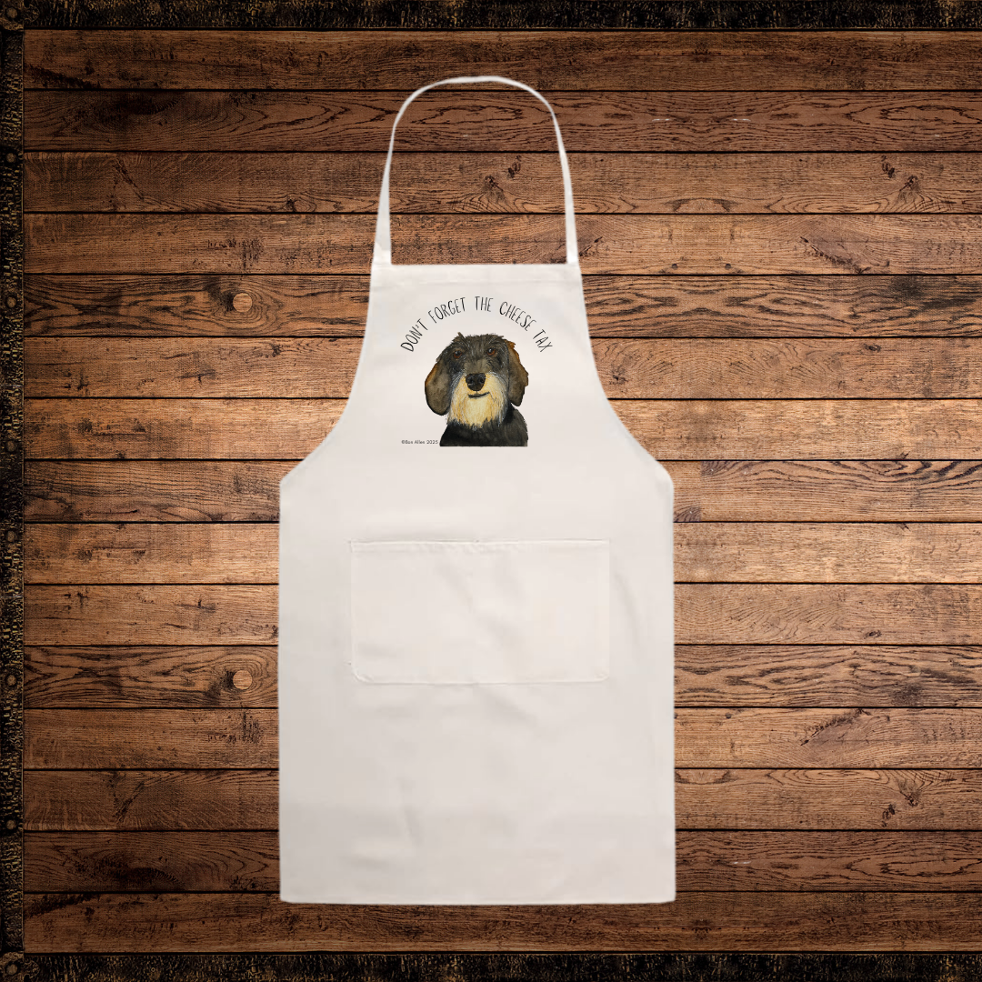 Dachshund Chef Kitchen Apron Cheese Tax Enforcer