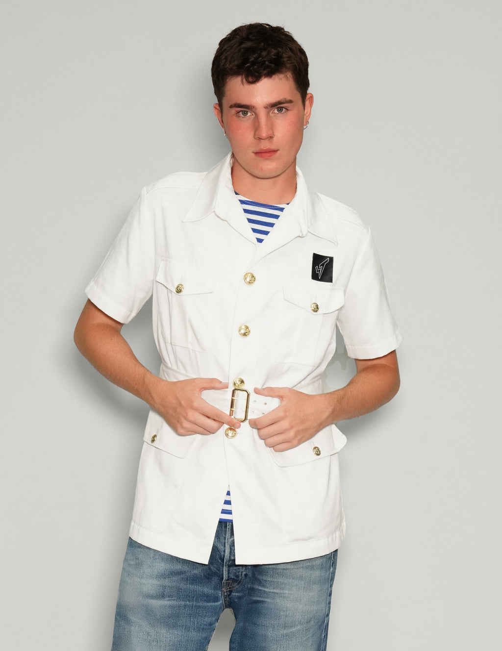 Tropical Officers Dress Shirt