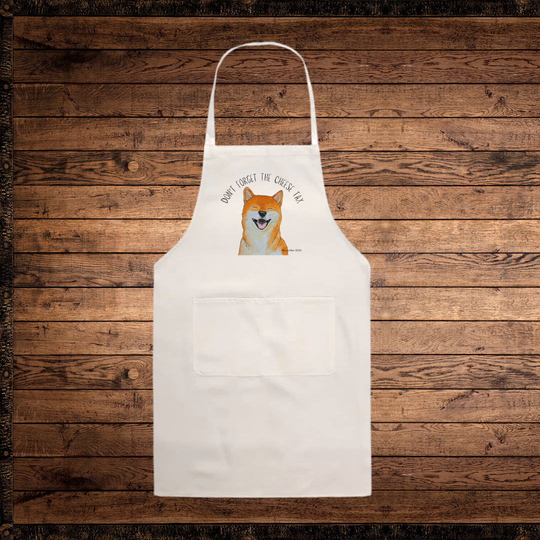Shiba Inu Apron for Cooks Under Canine Supervision