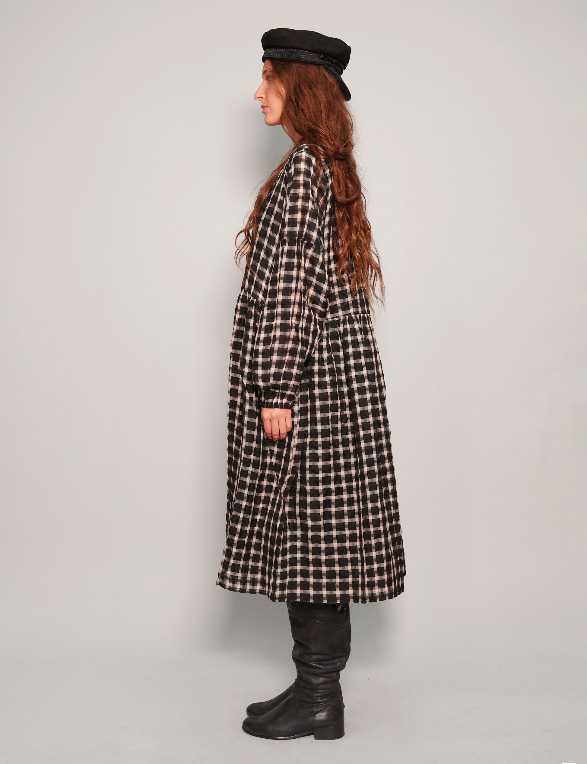 Gingham Cotton Dress