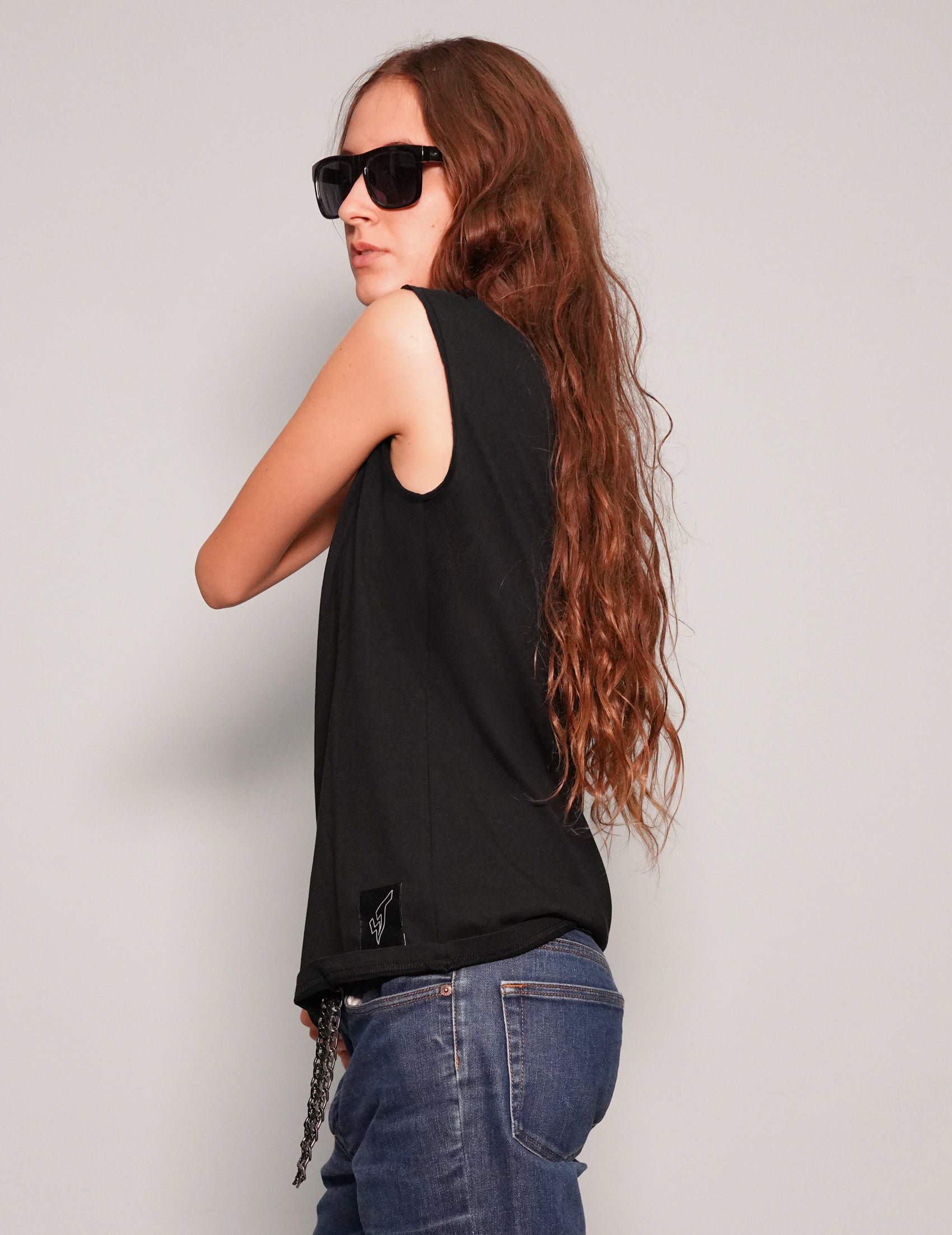 We're Into Chaos Vest in Black