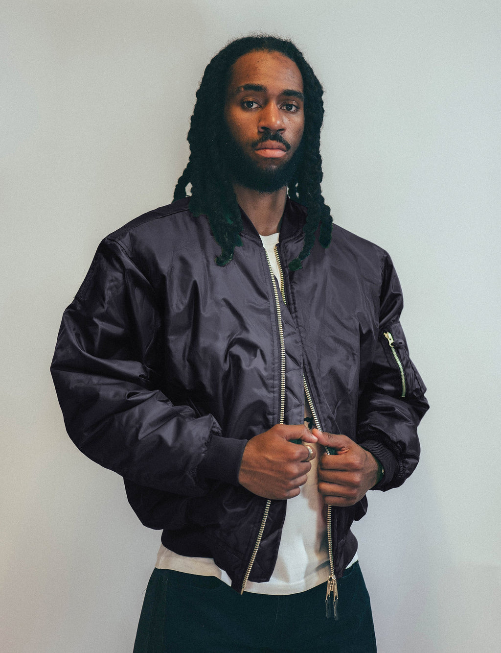 Navy MA-1 Bomber Jacket Reversible