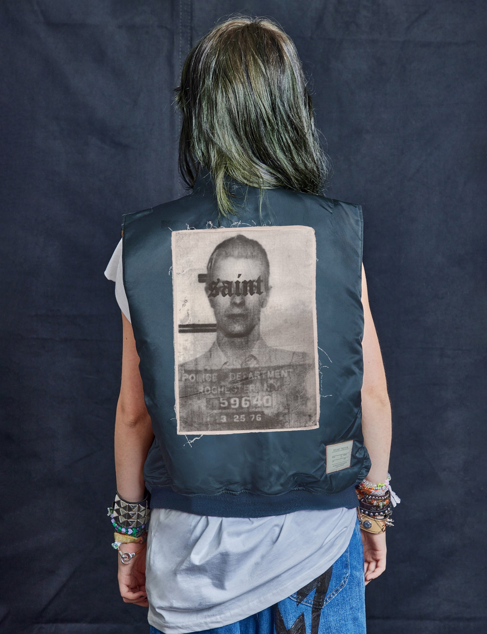 Saint Bomber Gilet in Navy