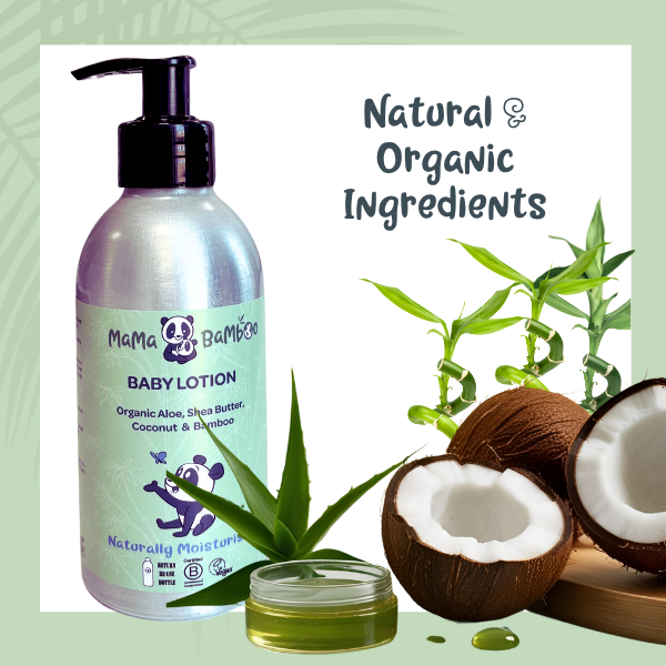 Organic Baby Lotion with Bamboo and Aloe Vera