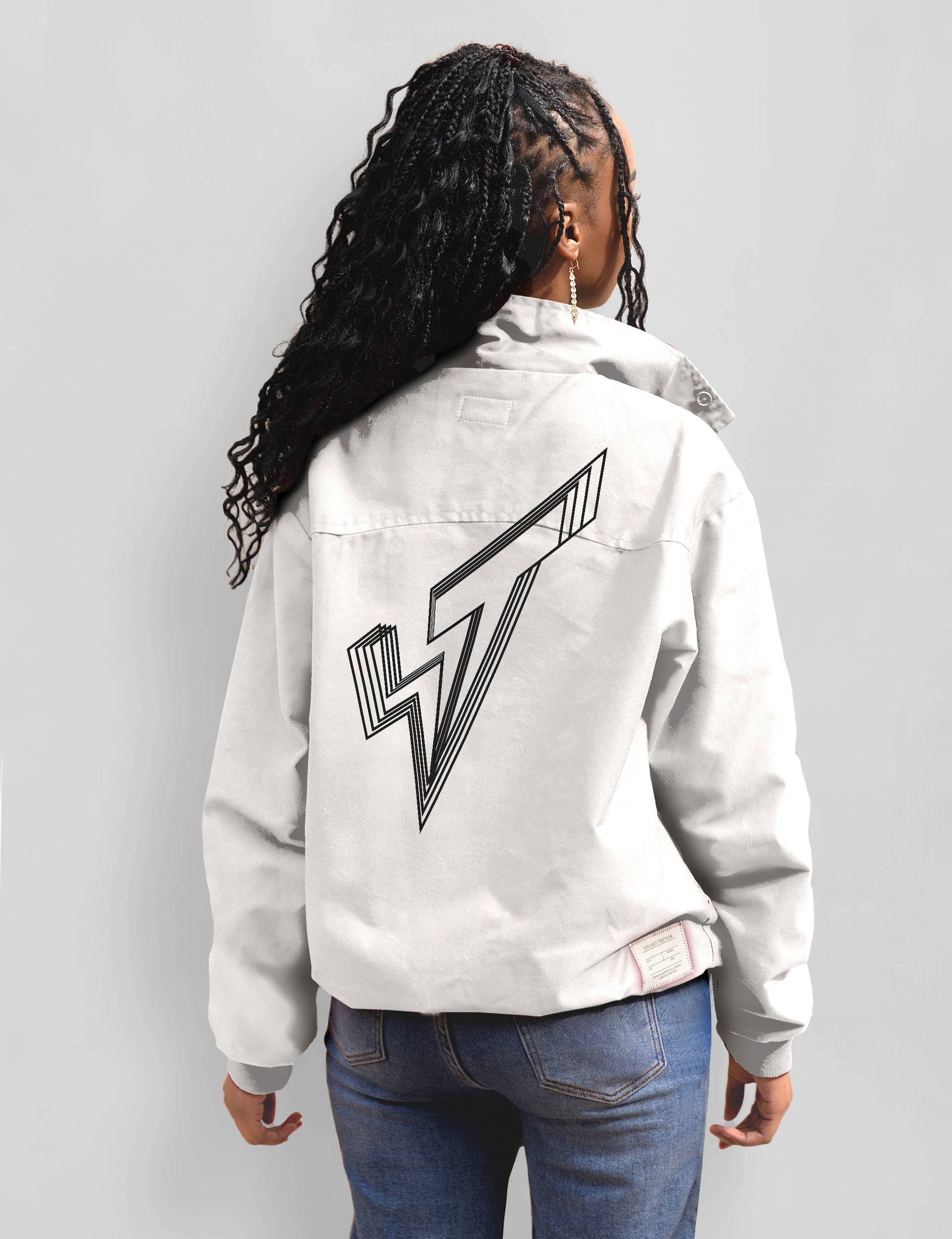 Classic Harrington Jacket in Off White Bone