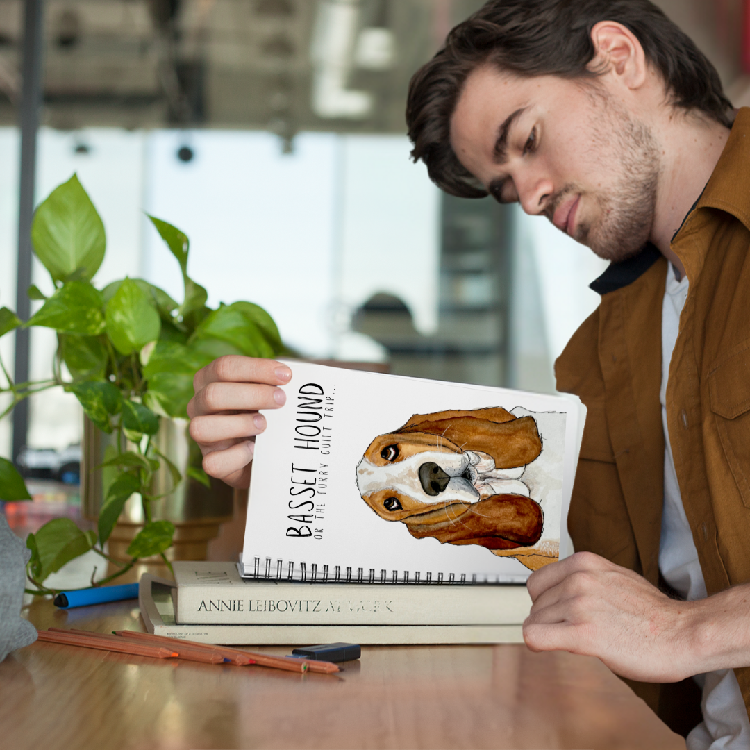 Basset Hound Notebook for Guilt Trips and Snooze Sessions