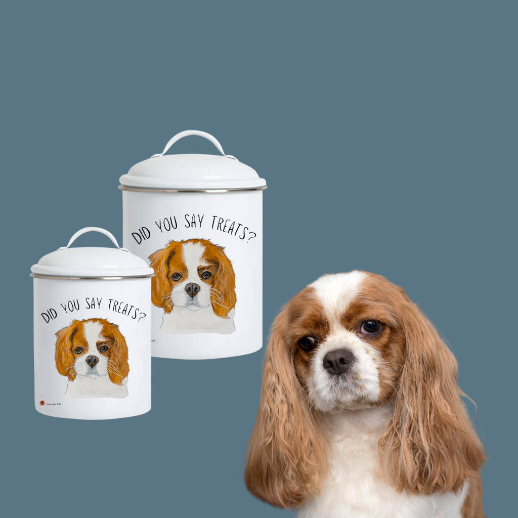 Royal Ceramic Treat Jar for Dogs