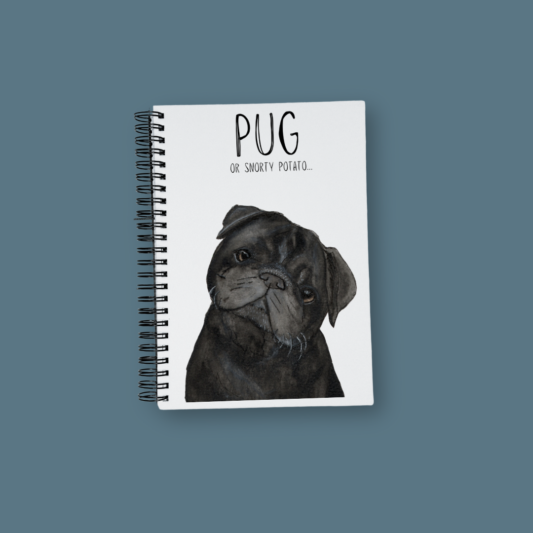 Pug Lover's Notebook for Writing and Sketching