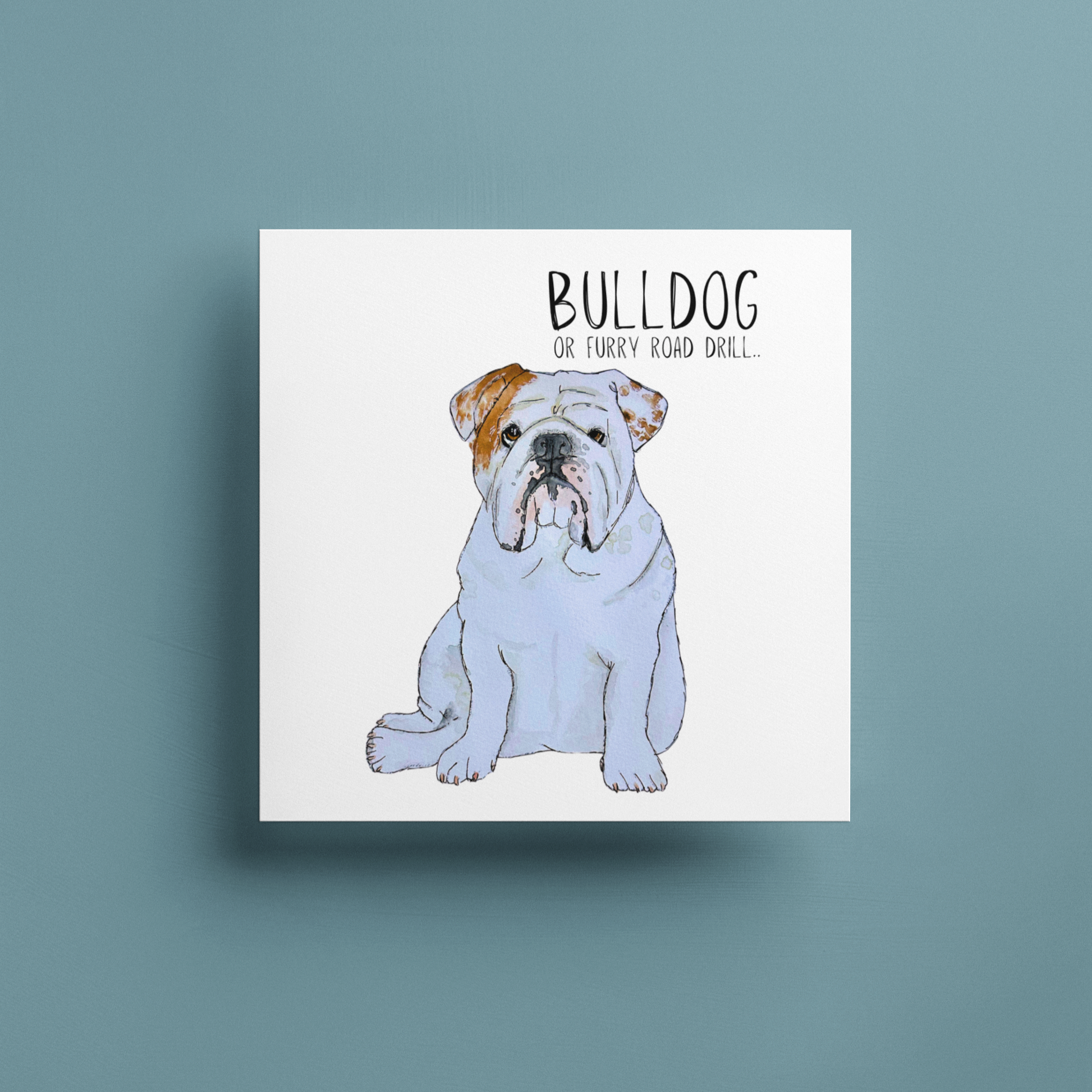 Bulldog Banter Greeting Card