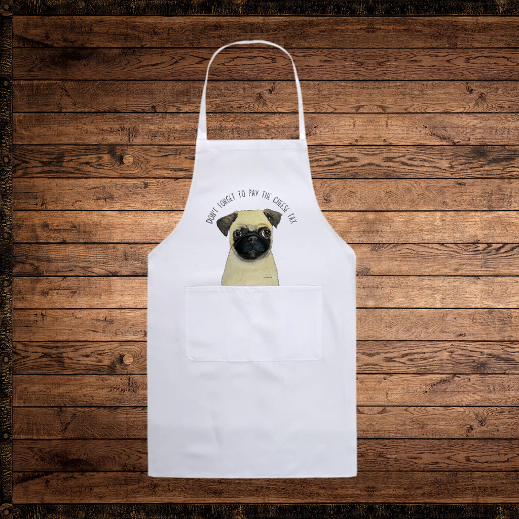 Cheese Tax Pug Apron