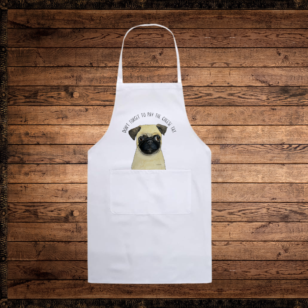 Cheese Tax Pug Apron