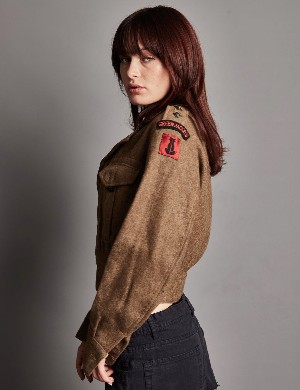 Vintage WW2 Battle Dress Smock Khaki Wool
