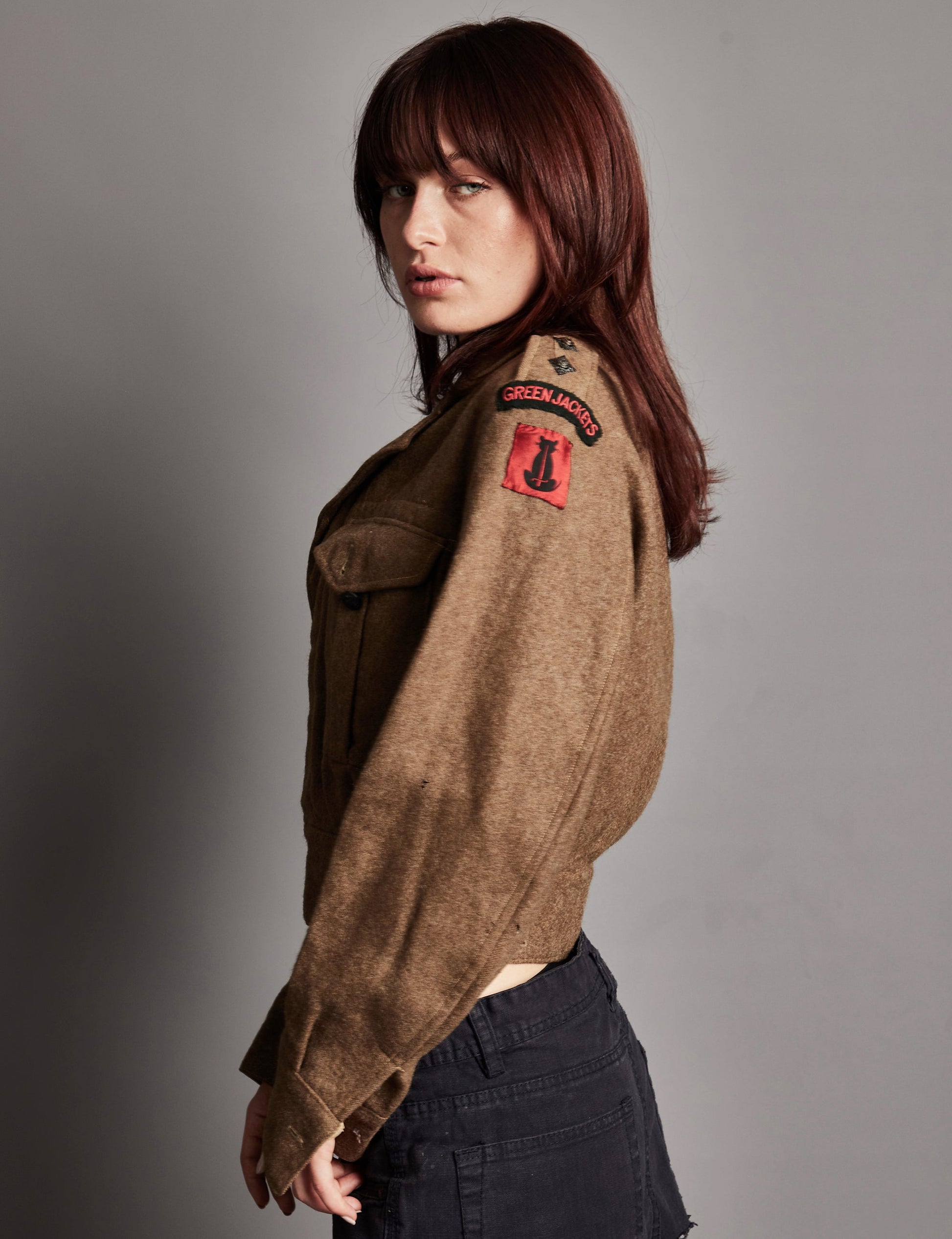 Vintage WW2 Battle Dress Smock Khaki Wool