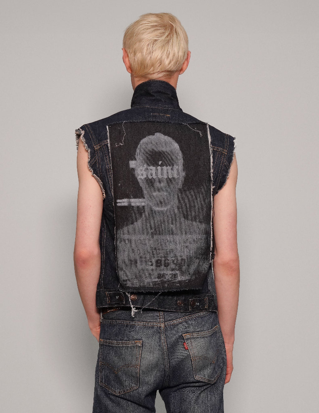 Vintage Denim Patched Gilet