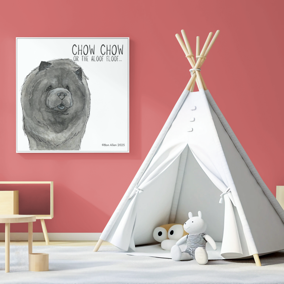 Chow Chow Fine Art Giclée Print 12 inch Square