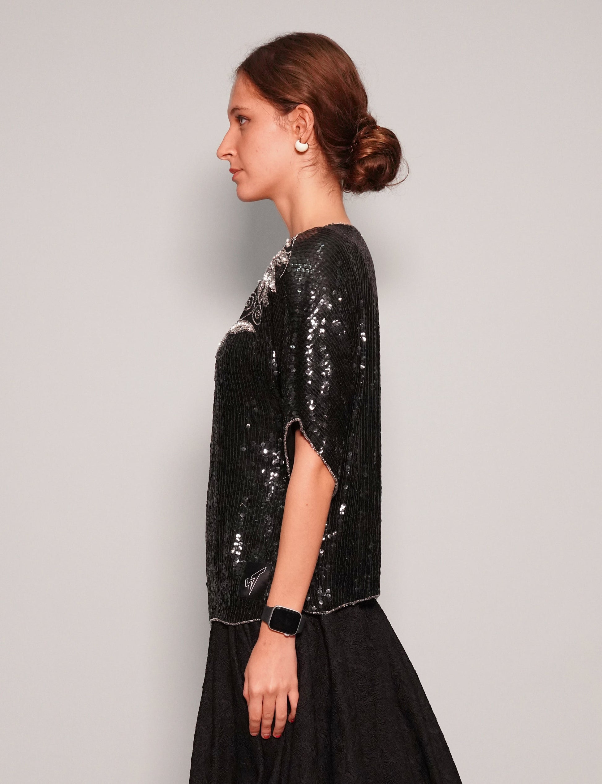 Vintage Art Deco Sequinned Top