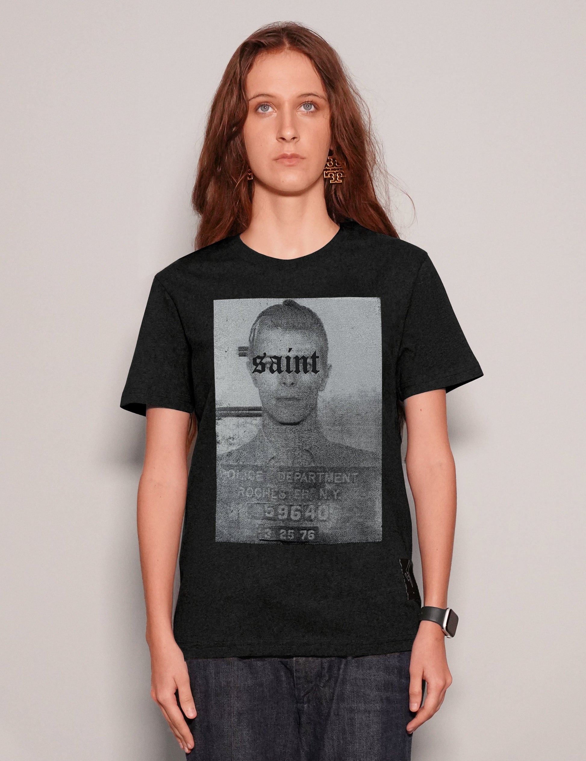 Saint Black Organic Cotton T-Shirt