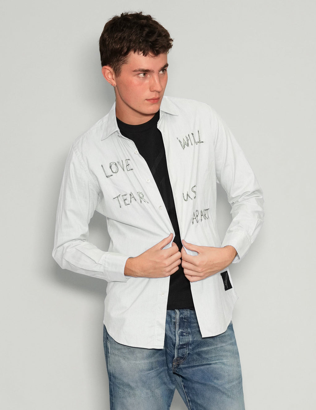 Love Will Tear Us Apart White Shirt