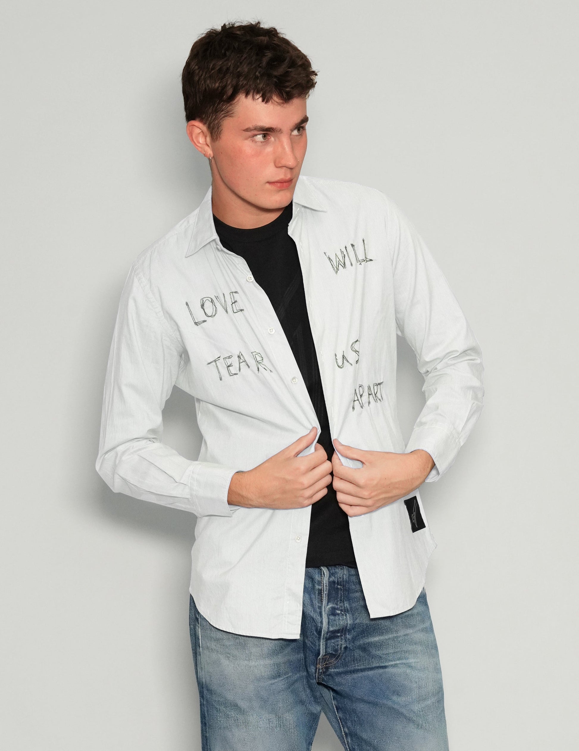 Love Will Tear Us Apart White Shirt