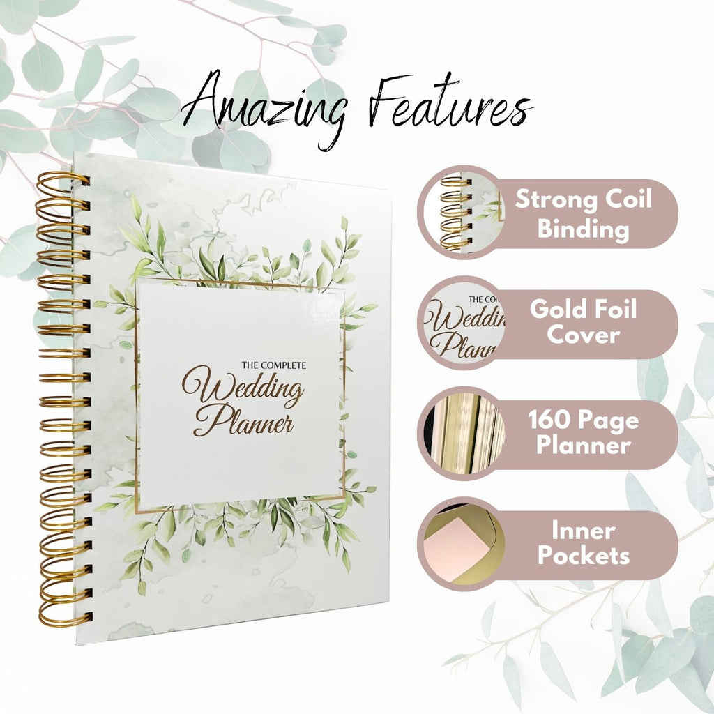 Complete Wedding Planner with Gold Foil Cover