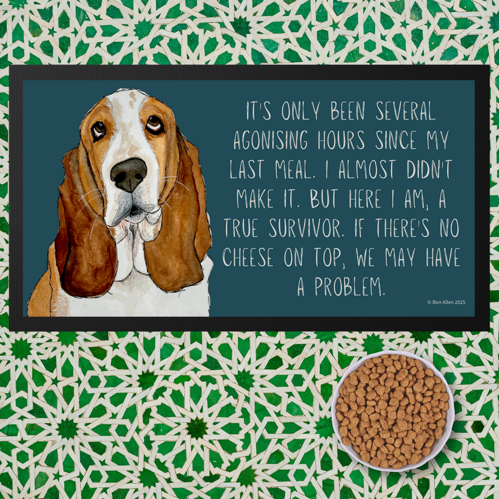 Basset Hound Banquet Mat