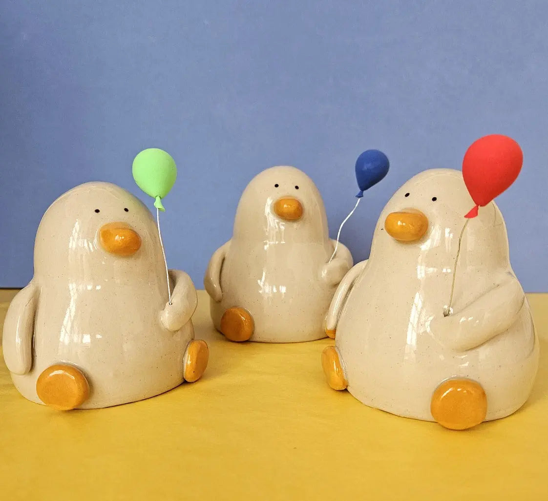 Trent at the Event Balloon Duck Handmade Ceramic