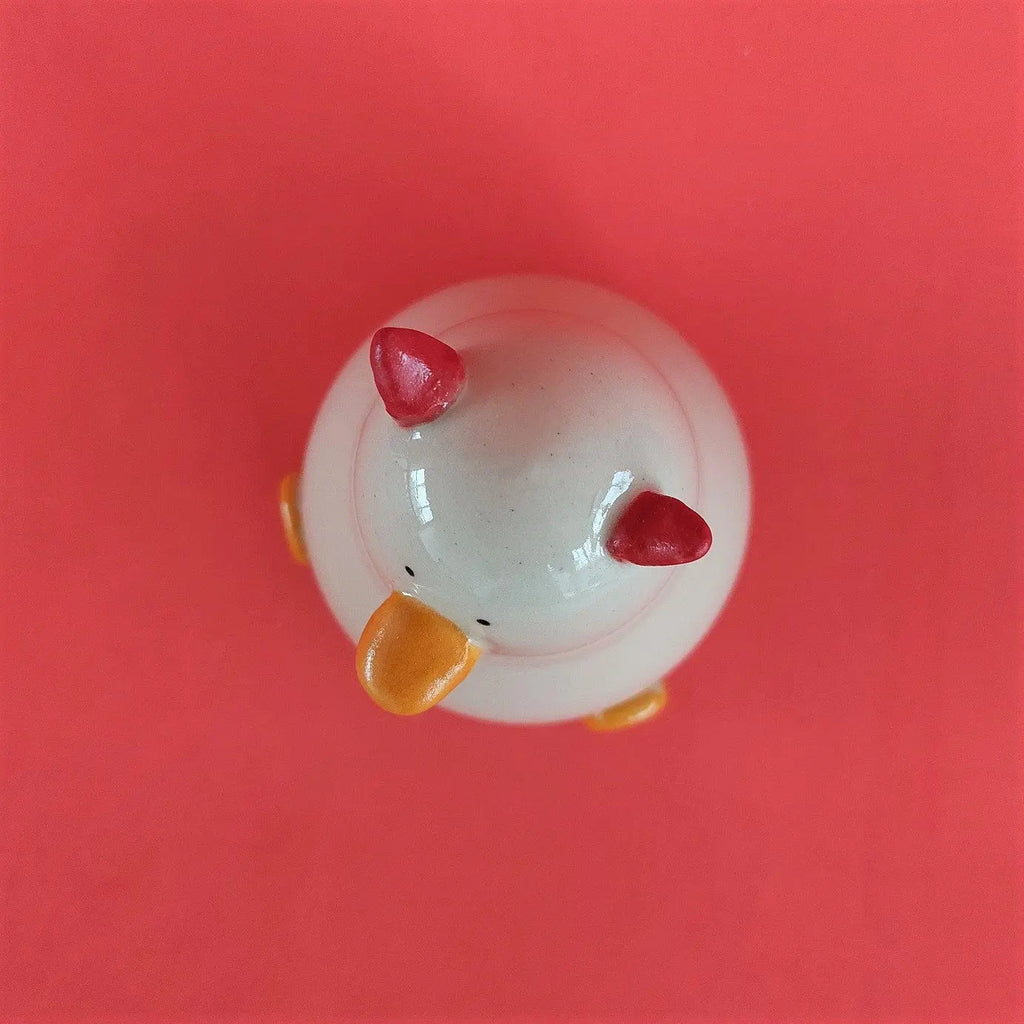 Neville the Devil Halloween Duck Handmade Ceramic