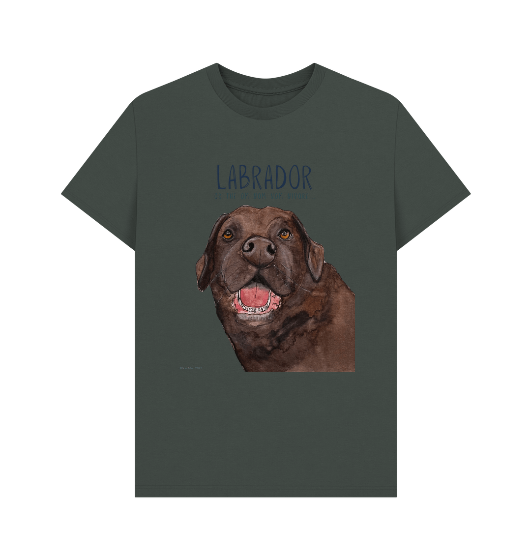 Chocolate Labrador Snack Goals Men's T-Shirt