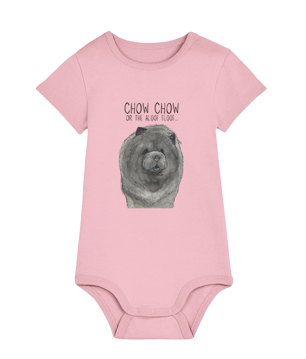 Blue Chow Chow Baby Bodysuit for Little Dog Lovers