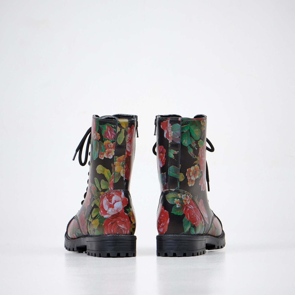 511 Red Roses Leather Boots – Style, Comfort & Durability by Samelin at www.brixbailey.com