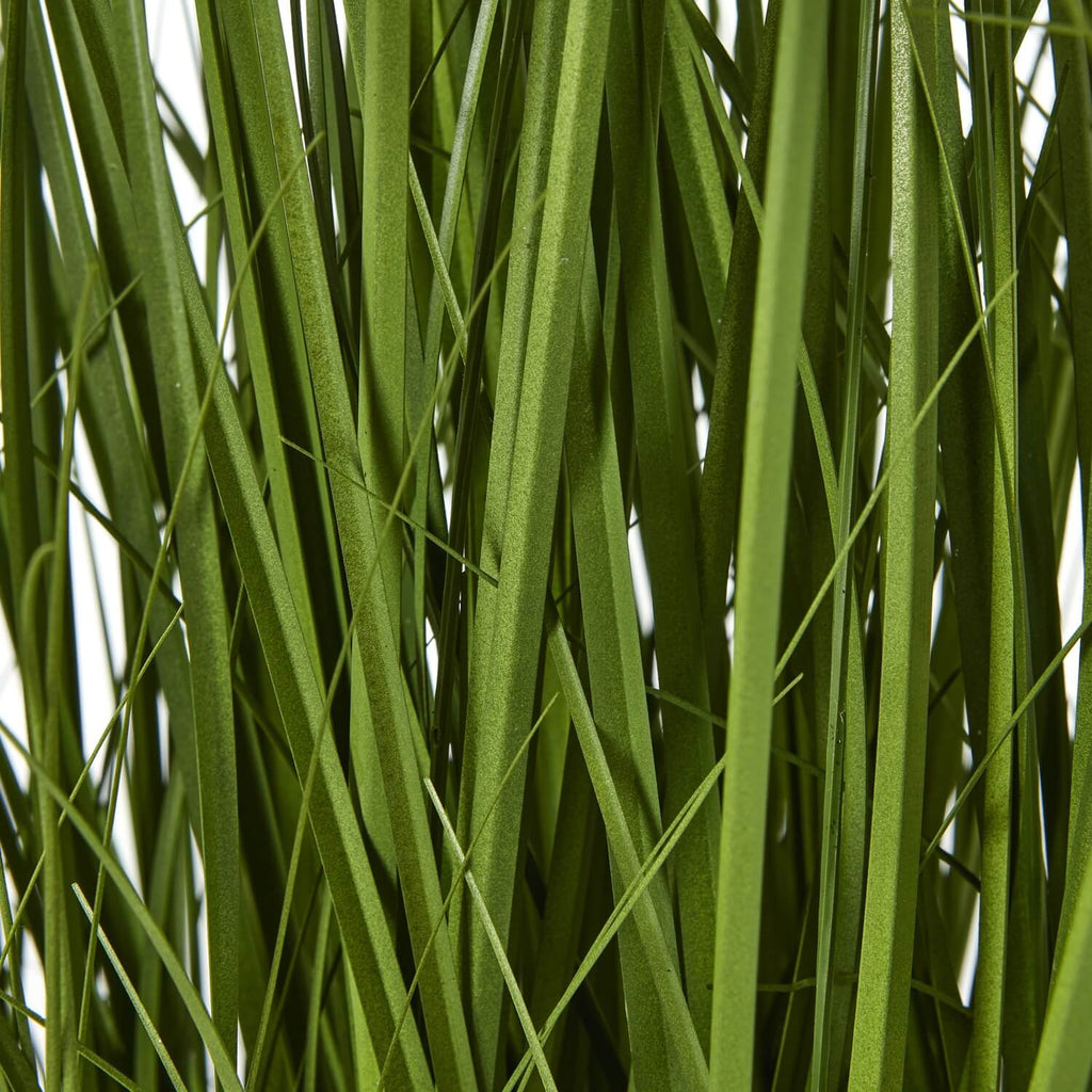 White faux Allium plant in black pot, realistic spherical blooms with green stems, 70cm tall home decor by Sostter at brixbailey.com