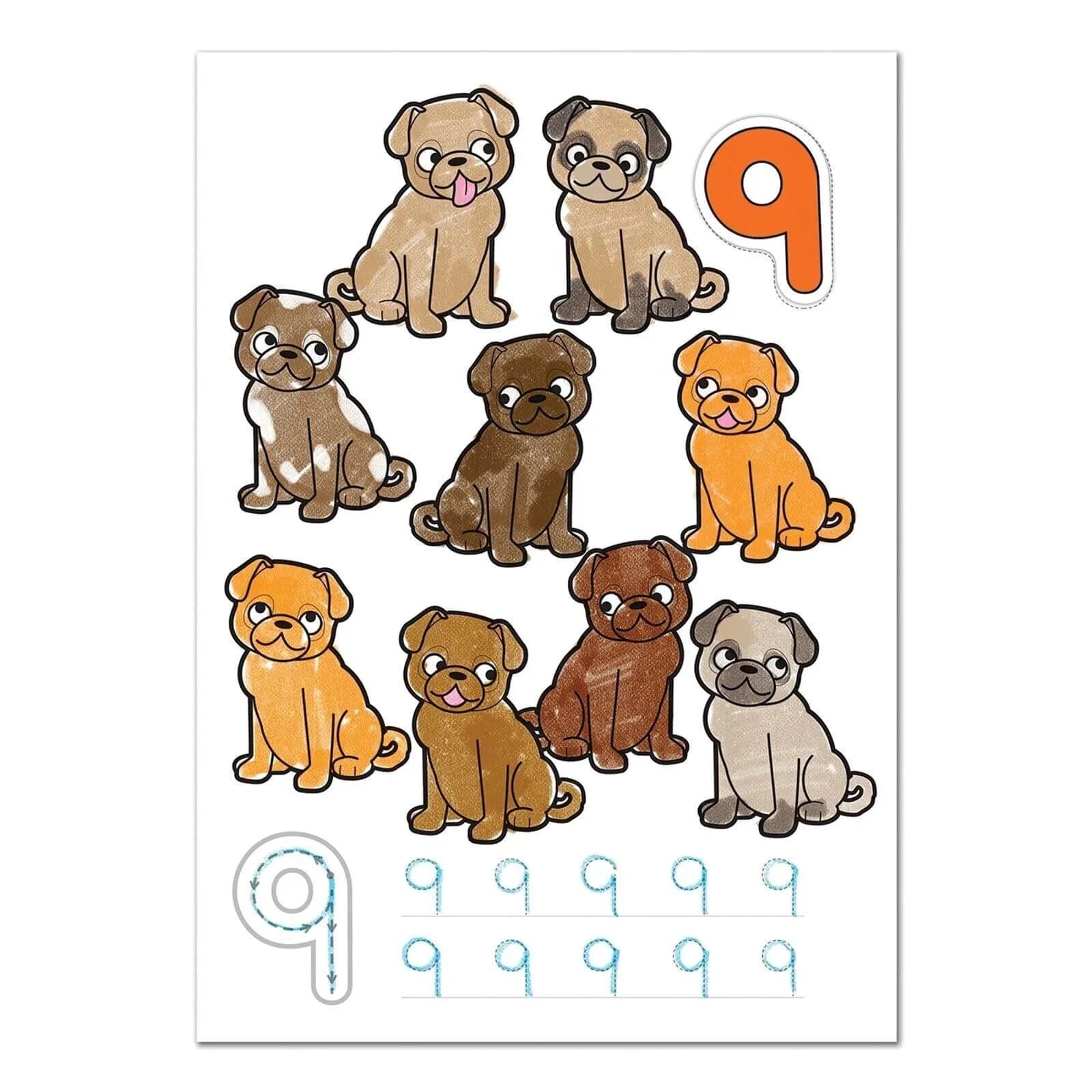 Numbers 1 to 20 Colouring and Sticker Activity Book