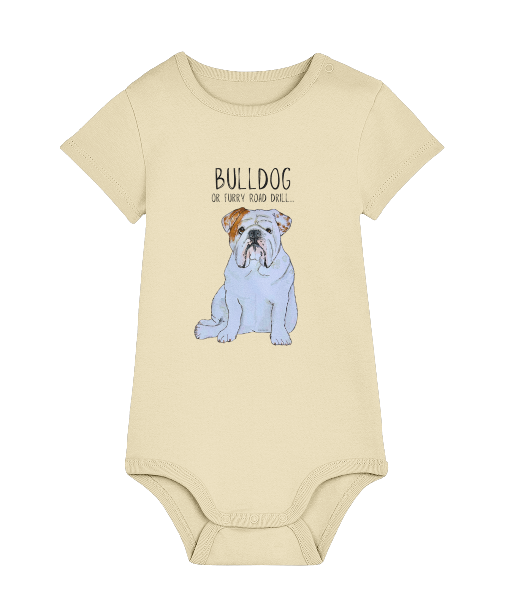 Bulldog Baby Bodysuit for Little Rebels
