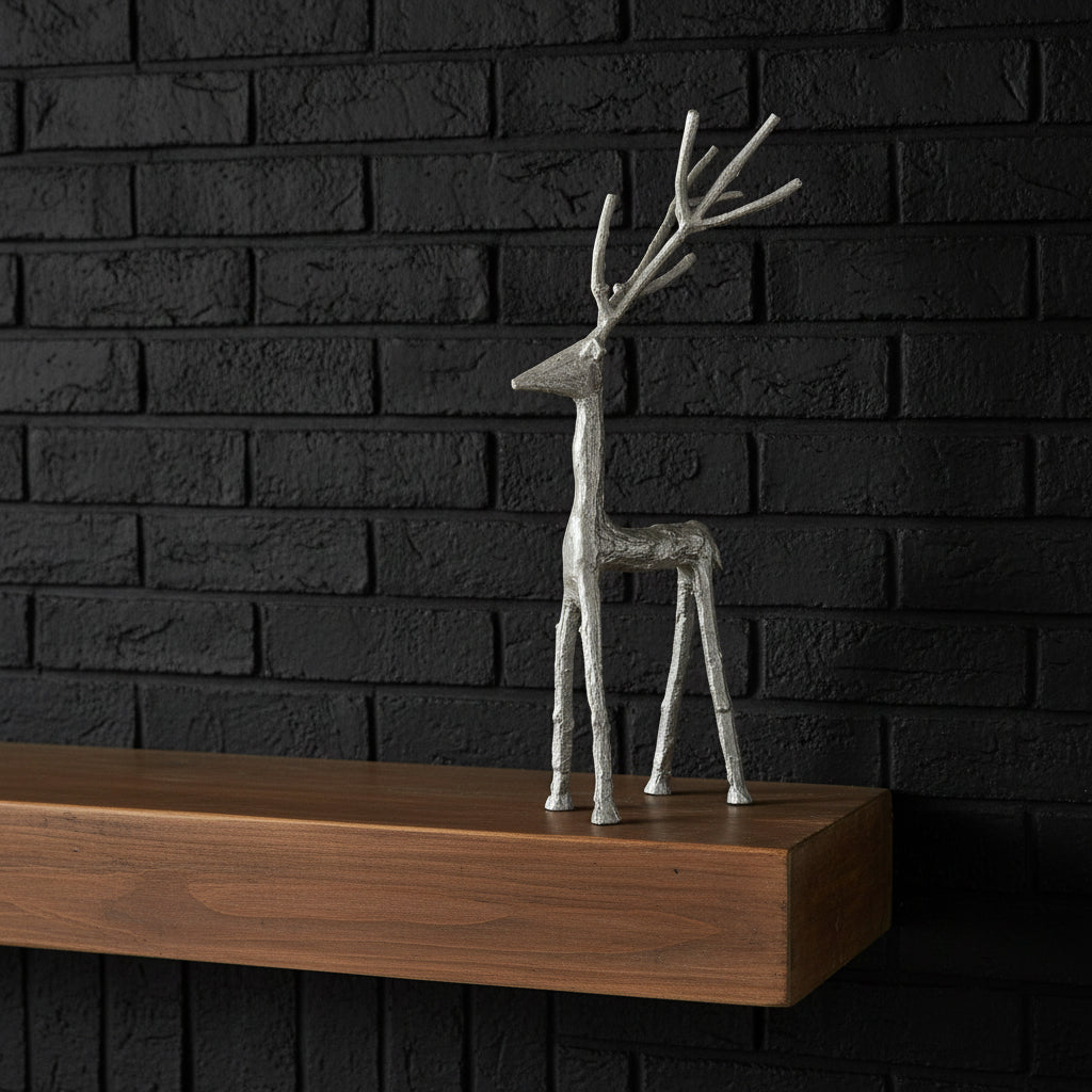 Handcrafted silver stag ornament with detailed antlers, elegant metal decor for home or holidays  

**  
- **Keywords included:** silver stag ornament, detailed antlers, metal decor, home, holidays  
- **Clear description:** Visually conveys the lifelike stag design and metallic finish  
- **SEO & accessibility optimized:** Concise, descriptive, avoids redundancy by sostter at brixbailey.com