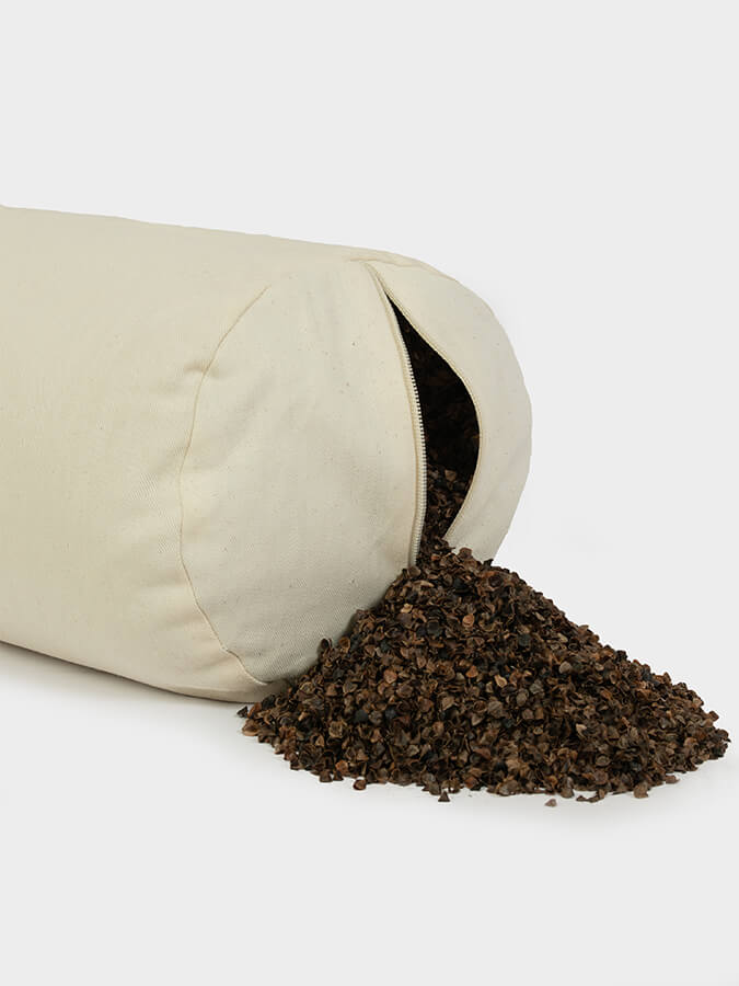 Organic Buckwheat Linen Meditation Bolster Cushion